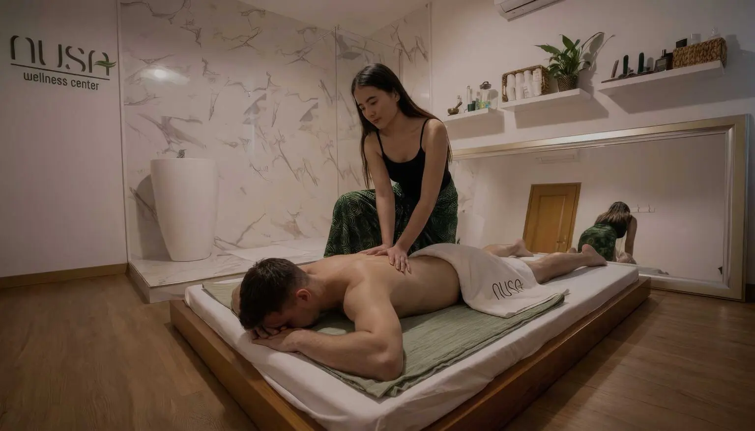 Massagem tailandesa com alongamentos no Nusa Massage Spa em Lisboa