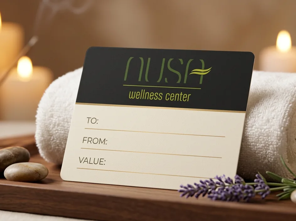 Voucher de oferta do Nusa Massage Spa em Lisboa